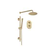 Thermostatic Shower Bushed Brass